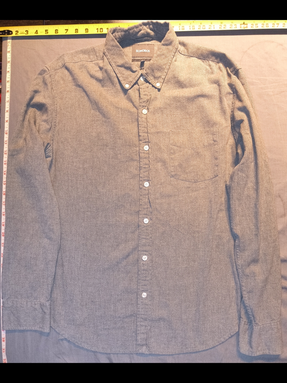 Bonobos Men's Long-Sleeve Button-Down Shirt in Gray